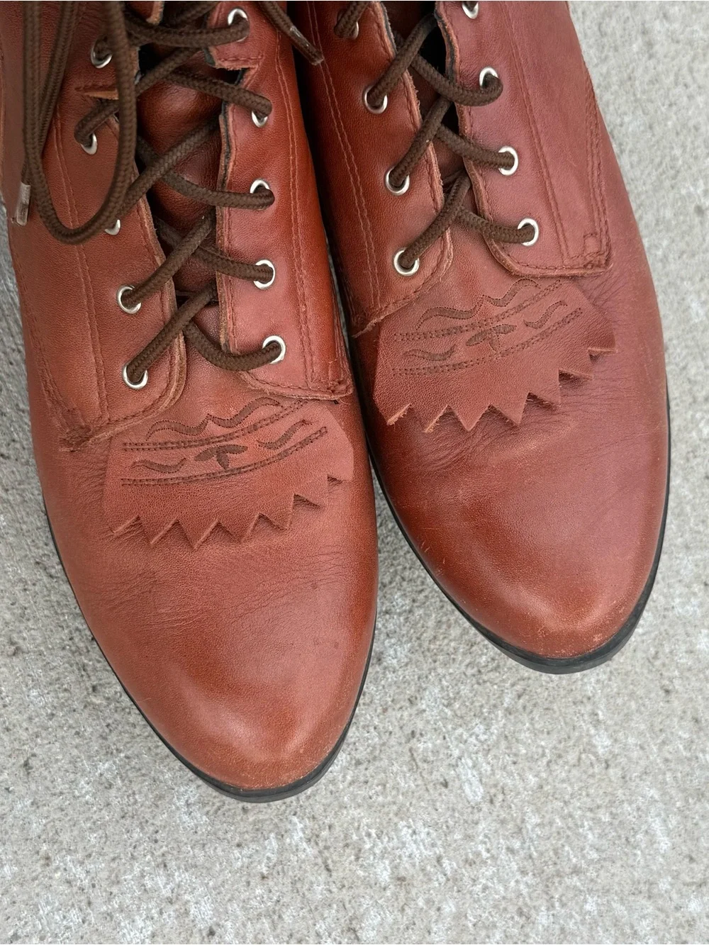 Ariat Mens Black Lace-up Heritage Western Lacer Boots Mens 10 D western cowboy